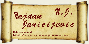 Najdan Janičijević vizit kartica